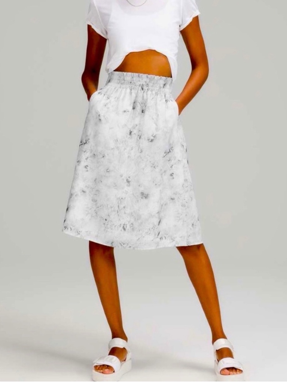 lululemon athletica White Marble A-Line Skirt